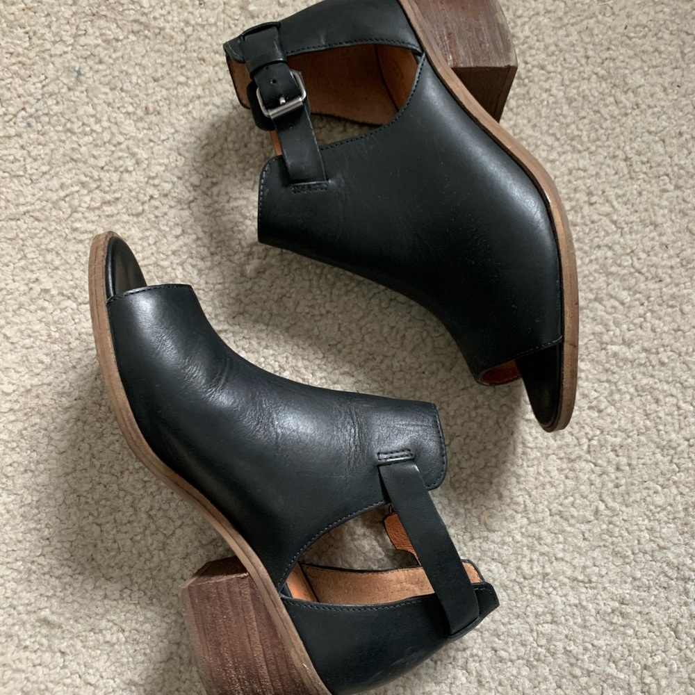 Madewell open toe bootie